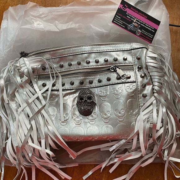 BHW Handbags - Fringed Skull Handbag